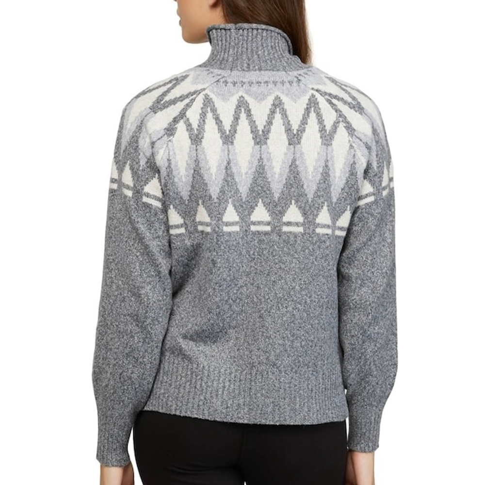 Badgley Mischka Fair Isle Turtleneck Sweater Size L - Picture 3 of 9